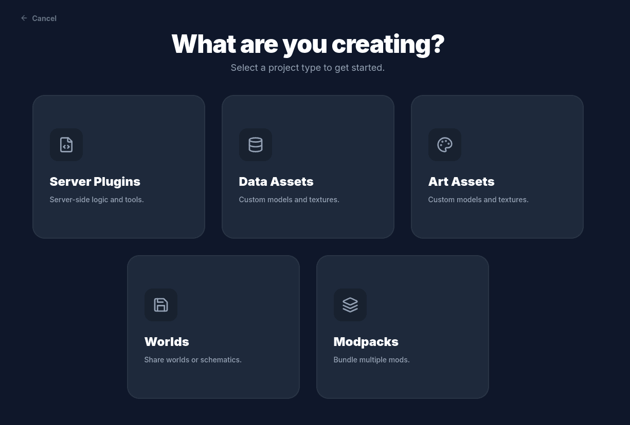 Content Type Selection